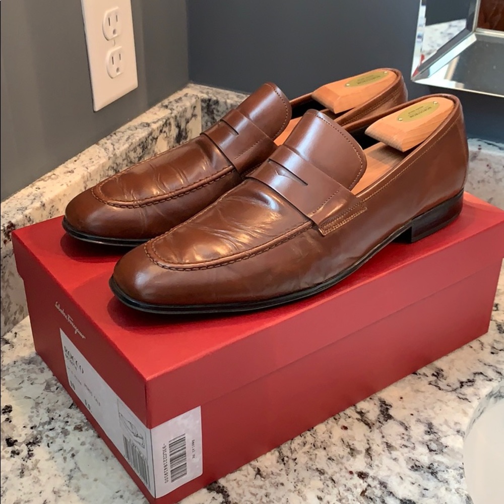 Salvatore Ferragamo “Rocco” loafer in brown